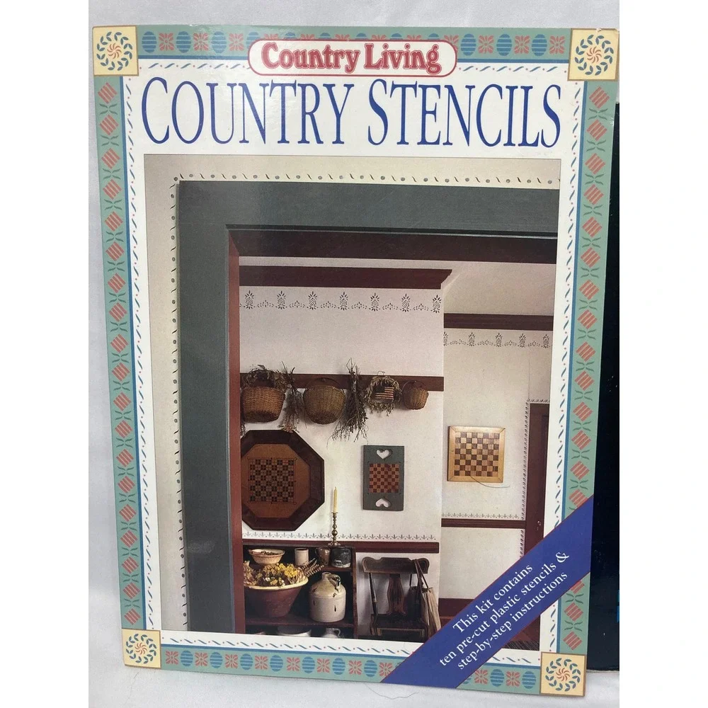 Vintage Stencil Books Lot of 3 Country Living Alphabets Greeting Cards Crafts